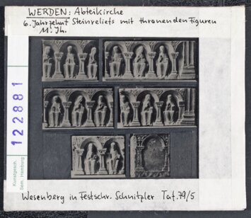 Vorschaubild Essen-Werden: Abteikirche, Steinreliefs mit thronenden Figuren, 11.Jh. Diasammlung